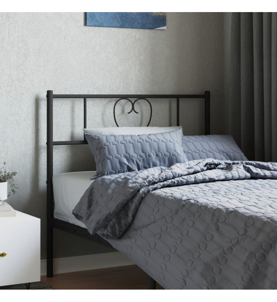 Tête de lit métal noir 80 cm Tête de lit métal noir 80 cm