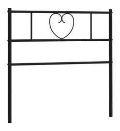Tête de lit métal noir 80 cm