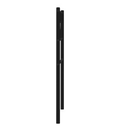 Tête de lit métal noir 80 cm