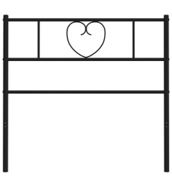 Tête de lit métal noir 80 cm