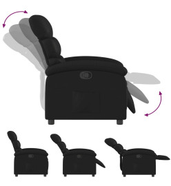 Fauteuil inclinable Noir Similicuir