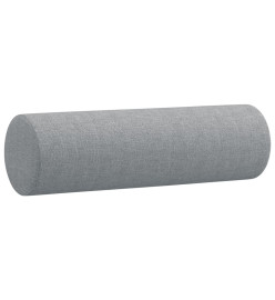 Ensemble de canapés 4 pcs coussins gris clair tissu