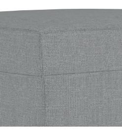 Ensemble de canapés 3 pcs avec coussins Gris clair Tissu