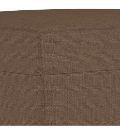 Ensemble de canapés 3 pcs avec coussins Marron Tissu