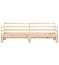 Lit de jour avec lit gigogne 90x200 cm bois de pin massif