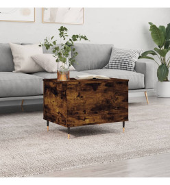Table basse Chêne fumé 60x44,5x45 cm Bois d'ingénierie