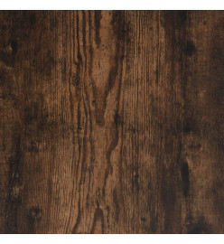 Cadre de lit chêne fumé 135x190 cm bois d'ingénierie