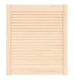 Porte d'armoire à persiennes 69x59,4 cm bois de pin massif