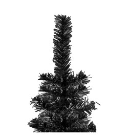 Sapin de Noël étroit Noir 120 cm