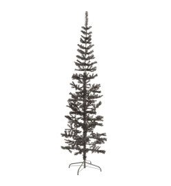 Sapin de Noël étroit Noir 210 cm