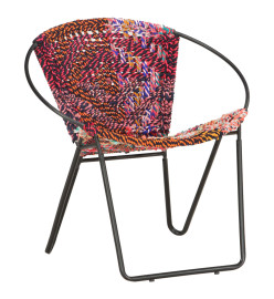 Chaise ronde Chindi Multicolore Tissu