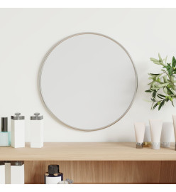 Miroir mural Argenté Ø 30 cm Rond