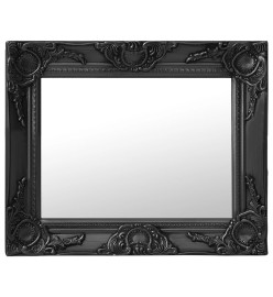 Miroir mural style baroque 50x40 cm noir