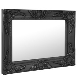 Miroir mural style baroque 50x40 cm noir