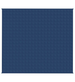 Couverture lestée Bleu 200x225 cm 9 kg Tissu