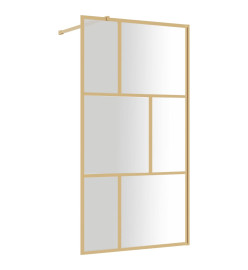 Paroi de douche avec verre ESG transparent doré 115x195 cm