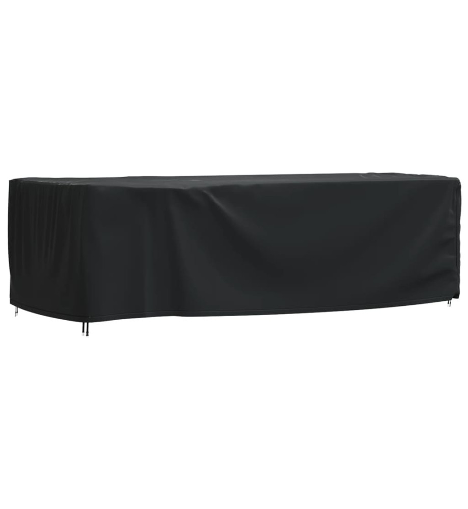 Housse de salon de jardin noir 300x140x90 cm imperméable 420D