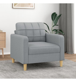 Fauteuil Gris clair 60 cm Tissu