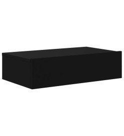 Meuble TV avec éclairage LED noir 60x35x15,5 cm