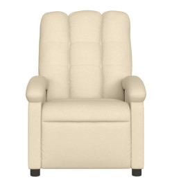 Fauteuil inclinable Crème Tissu