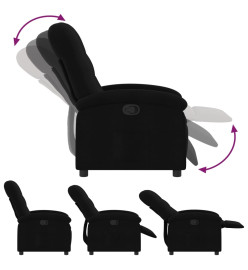 Fauteuil inclinable Noir Tissu