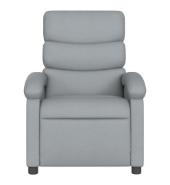 Fauteuil de massage inclinable Gris clair Tissu