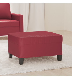 Repose-pied Rouge bordeaux 70x55x41 cm Similicuir