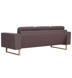 Ensemble de canapé 2 pcs Tissu Taupe