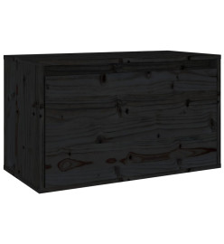 Armoire murale Noir 60x30x35 cm Bois de pin massif