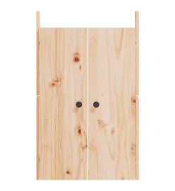 Portes de cuisine d'extérieur 2pcs 50x9x82cm bois de pin massif