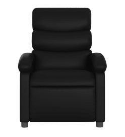 Fauteuil de massage inclinable Noir Similicuir