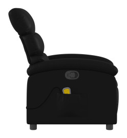 Fauteuil de massage inclinable Noir Similicuir