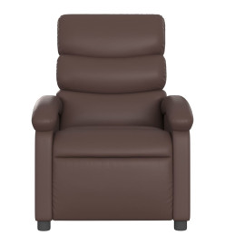 Fauteuil inclinable Marron Similicuir