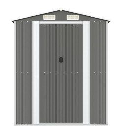 Abri de jardin Gris clair 192x689x223 cm Acier galvanisé