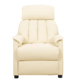 Fauteuil de massage Crème Similicuir