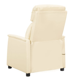 Fauteuil de massage Crème Similicuir