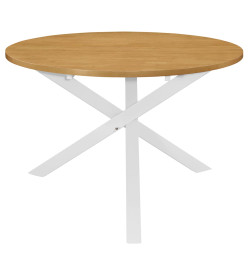 Mobilier de salle à manger 5 pcs MDF Blanc