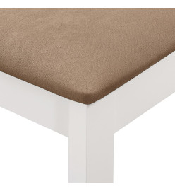 Mobilier de salle à manger 5 pcs MDF Blanc