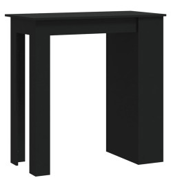 Table de bar avec rangement Noir 102x50x103,5 cm Aggloméré