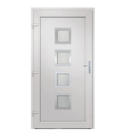 Porte d'entrée anthracite 108x208 cm PVC