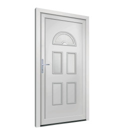 Porte d'entrée Blanc 98x208 cm PVC