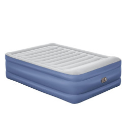 Bestway Matelas pneumatique Tritech 2 places 203x152x61cm bleu et gris