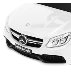 Voiture à pédales Mercedes-Benz C63 Blanc