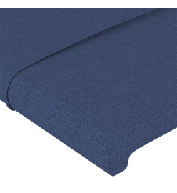 Têtes de lit 2 pcs Bleu 72x5x78/88 cm Tissu