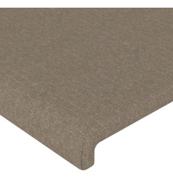 Tête de lit à LED Taupe 160x5x78/88 cm Tissu