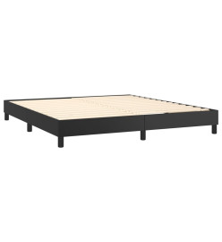 Lit à sommier tapissier avec matelas Noir 160x200 cm