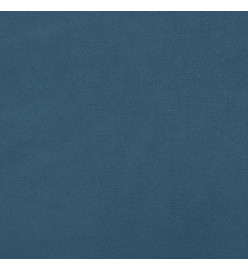 Tête de lit avec oreilles Bleu foncé 163x16x118/128 cm Velours