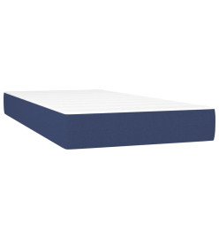 Lit à sommier tapissier avec matelas Bleu 90x190 cm Tissu