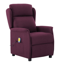 Fauteuil électrique de massage Violet Tissu