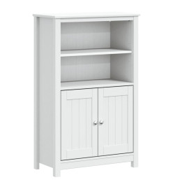 Armoire de salle de bain BERG blanc 69,5x34x110 cm pin massif